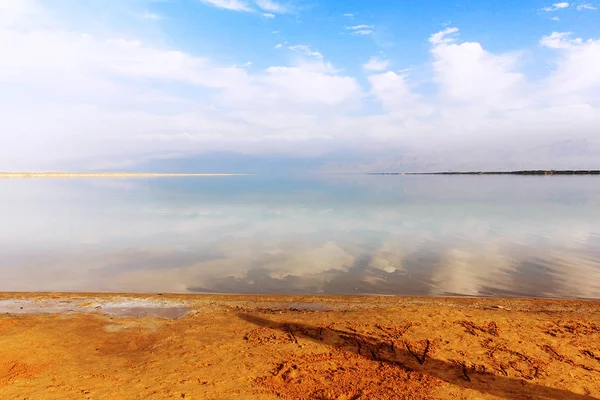 Reflexão Céu Mar Morto — Fotografia de Stock