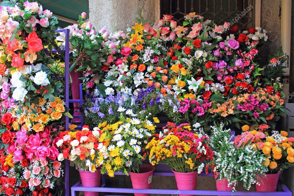 Flower Shop, Venice, Italy.