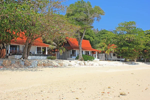 Maiton Island Thailand February 2020 Villas White Walls Black Window — Stock Photo, Image