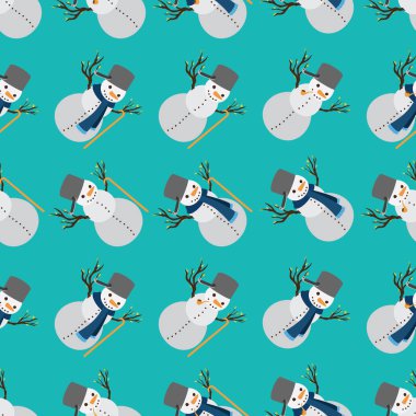 Sorunsuz bir düzen içinde çeşitli öznitelikleri giyen kardan adam