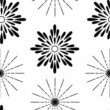 Havai fişek ilham seamless modeli