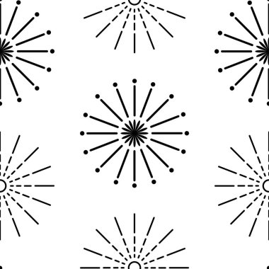 Havai fişek ilham seamless modeli