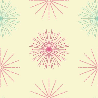 Havai fişek ilham seamless modeli