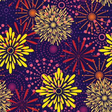 Havai fişek ilham seamless modeli