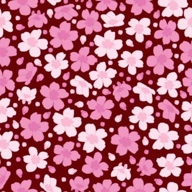 kiraz çiçeği seamless modeli