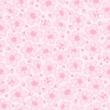 kiraz çiçeği seamless modeli