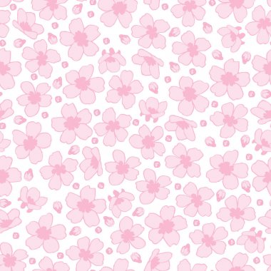 kiraz çiçeği seamless modeli