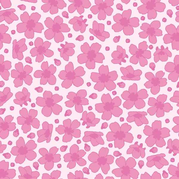 Cherry Blossom Seamless Pattern — Stock Photo, Image