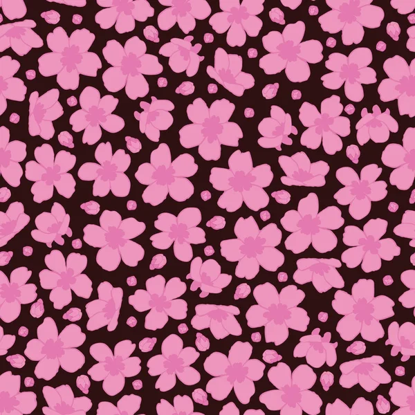 Nahtloses Kirschblütenmuster — Stockfoto