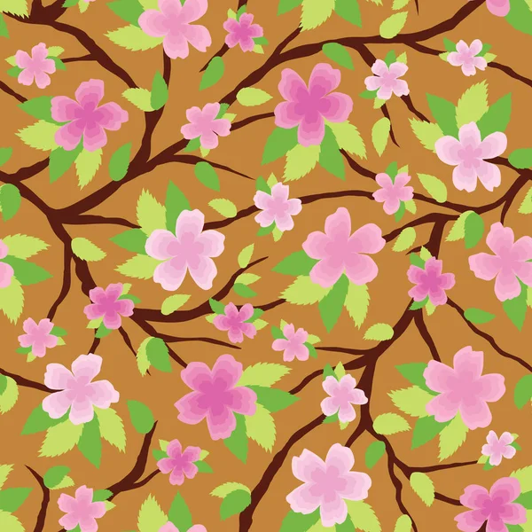 Sakura Flower Seamless Pattern — Stock Photo, Image