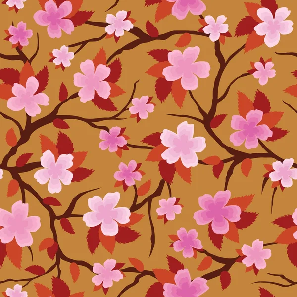 Sakura Flower Seamless Pattern — Stock Photo, Image