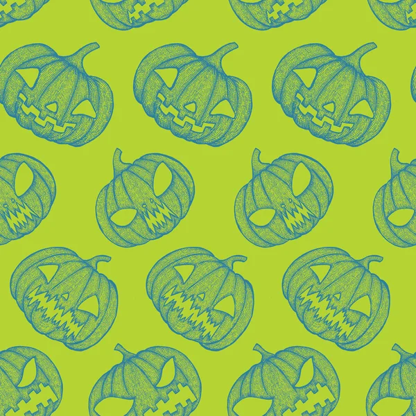 Line Art Pumpkin Seamless Pattern