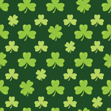 Yonca yaprağı çizimde seamless modeli