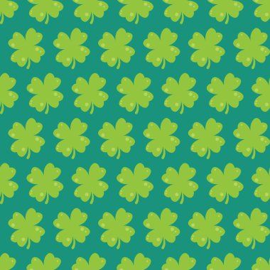 Yonca yaprağı çizimde seamless modeli