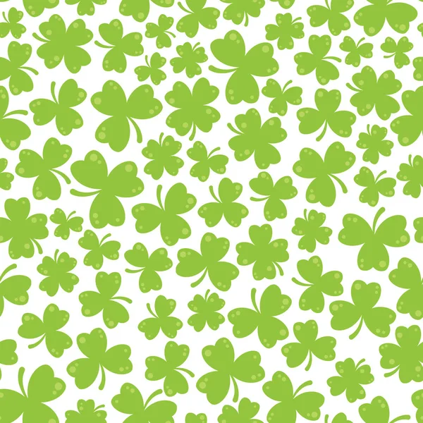 Clover Leaf Illustratie Een Naadloze Patroon — Stockfoto