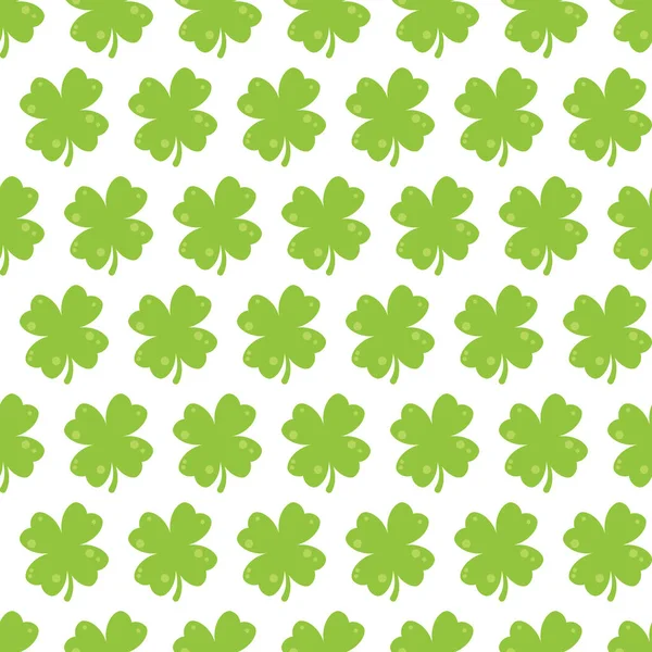 Clover Leaf Illustration Seamless Pattern — Stock Photo, Image