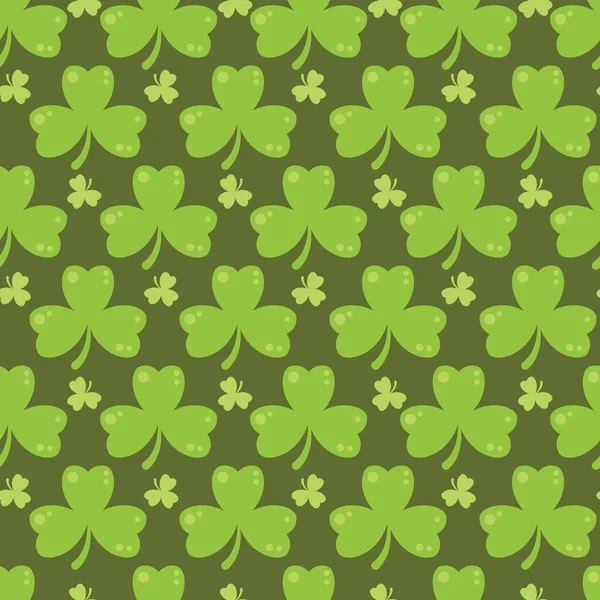 Clover Leaf Illustratie Een Naadloze Patroon — Stockfoto