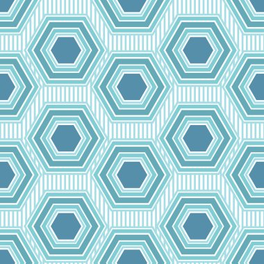 Basit Altıgen Şeklinde Kusursuz Yüzey Deseni Tasarımı