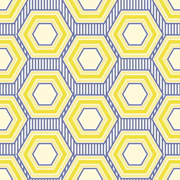 Eenvoudige Hexagon Shape Naadloze Oppervlakte Patroon Ontwerp — Stockfoto