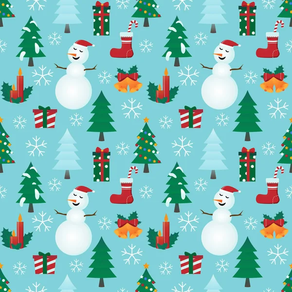 Açık mavi renkli desenle Noel.