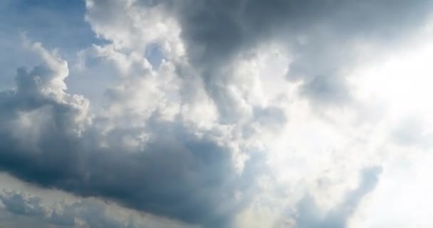 White Sunray Beam Clouds — 图库视频影像