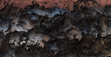 Mor arka plan ve doku Panoraması. Grunge eski boya yüzeyi