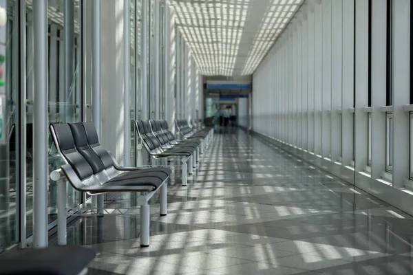Airport, waiting room, traveler area — Stock Photo, Image