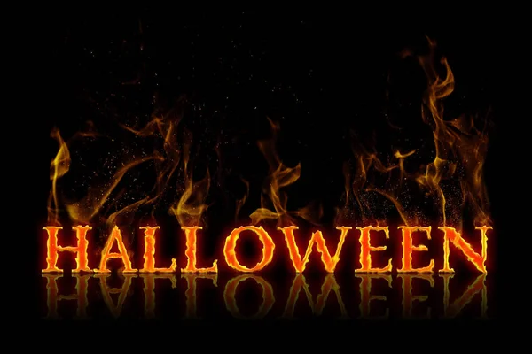 İngilizce dil ateşe yakma Cadılar Bayramı yazı