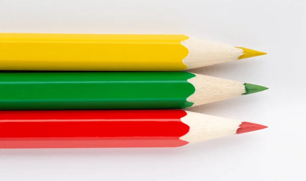 Державні прапори з кольорових дерев'яних олівців Литва — стокове фото