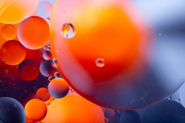 Abstract background as a result of a mixture of water and oil