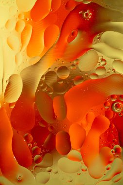 Abstract background as a result of a mixture of water and oil