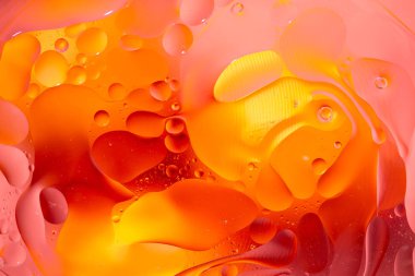 Abstract background as a result of a mixture of water and oil