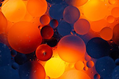 Abstract background as a result of a mixture of water and oil