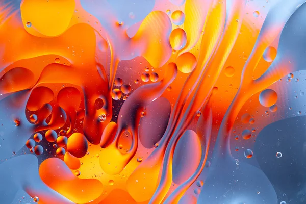 Abstract background as a result of a mixture of water and oil