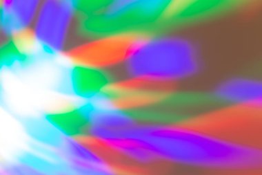 Farklı renkli ışıklandırma efektlerinden oluşan bir arkaplan