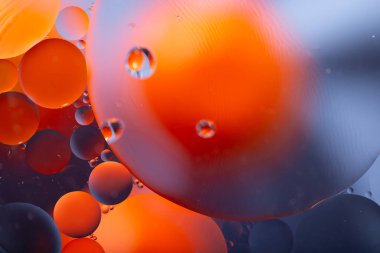 An Abstract background as a result of a mixture of water and oil