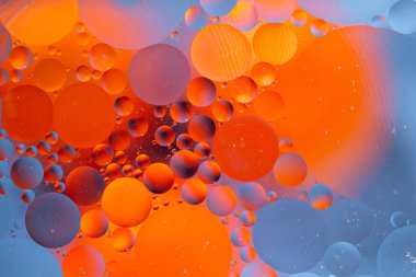 An Abstract background as a result of a mixture of water and oil