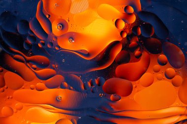 An Abstract background as a result of a mixture of water and oil