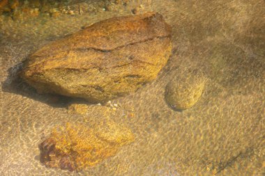 Yeraltındaki su katmanından geçen fotoğraf.