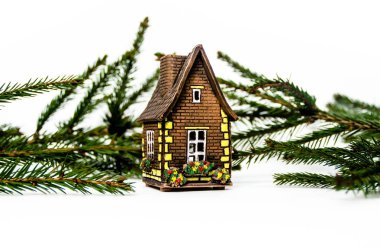 New Year's Eve çam dalları arka planı