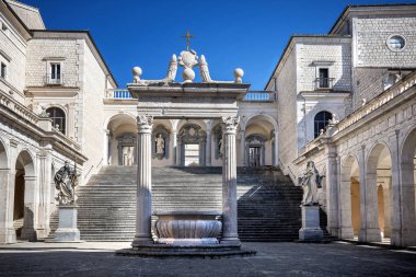 Montecassino Abbey. Lazio, Italy clipart