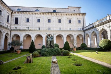 Montecassino Abbey. Lazio, Italy clipart