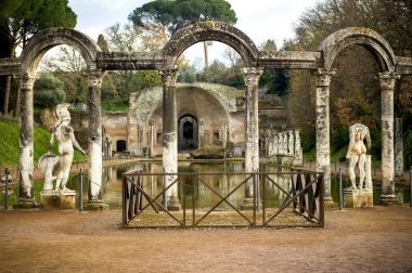 Villa Adriana. Canopus Hadrian Villa Tivoli, İtalya.