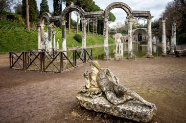 Villa Adriana. Canopus Hadrian Villa Tivoli, İtalya.