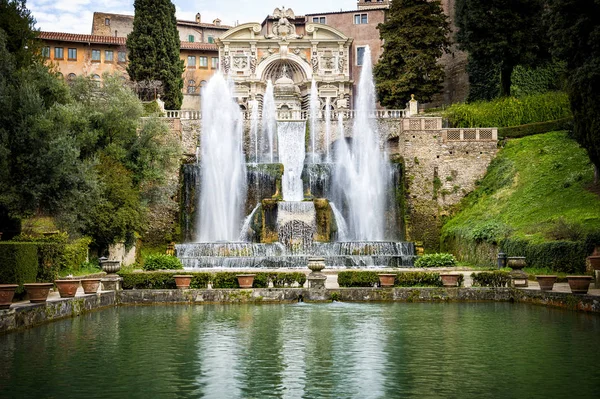 Villa d'Este w Tivoli, Rome. Włochy — Zdjęcie stockowe