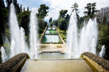Villa d'Este Tivoli, Roma. İtalya