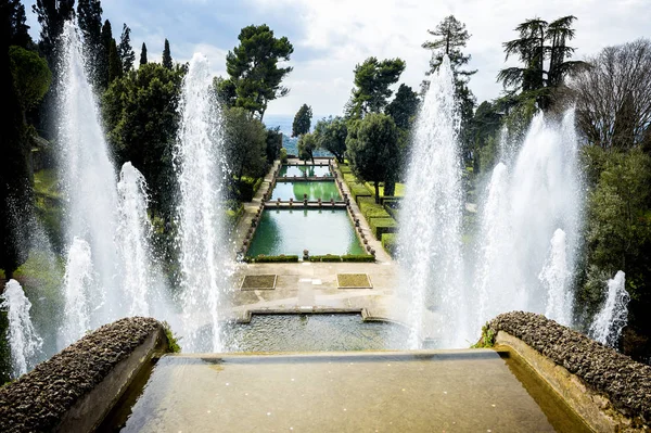 Villa d 'Este en Tivoli, Roma. Italia —  Fotos de Stock