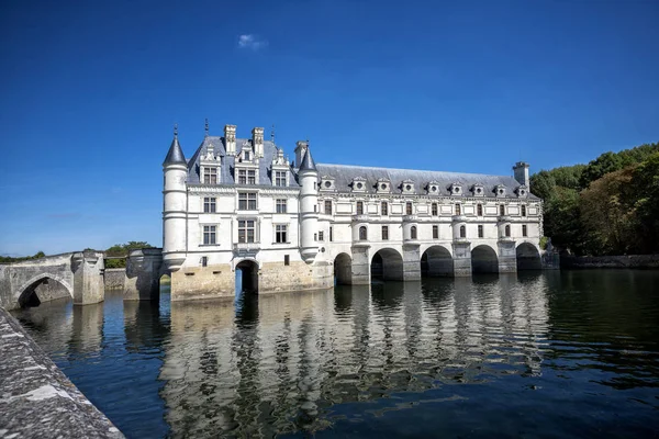 Замок Шенонсо Долина Луари Франція Chateau Шенонсо Середньовічний Замок Французької — стокове фото