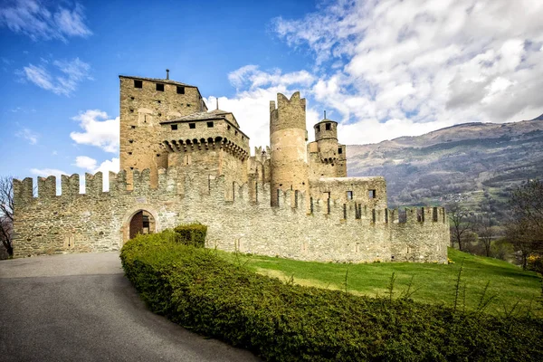 Замок Фенис Долине Аоста Италия — стоковое фото
