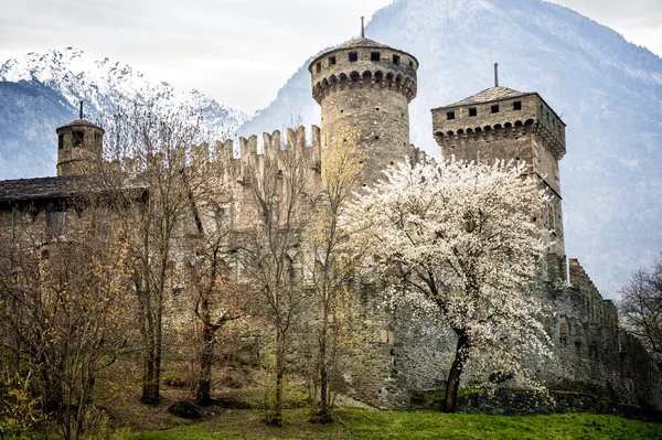 Castillo Fenis Valle Aosta Italia —  Fotos de Stock